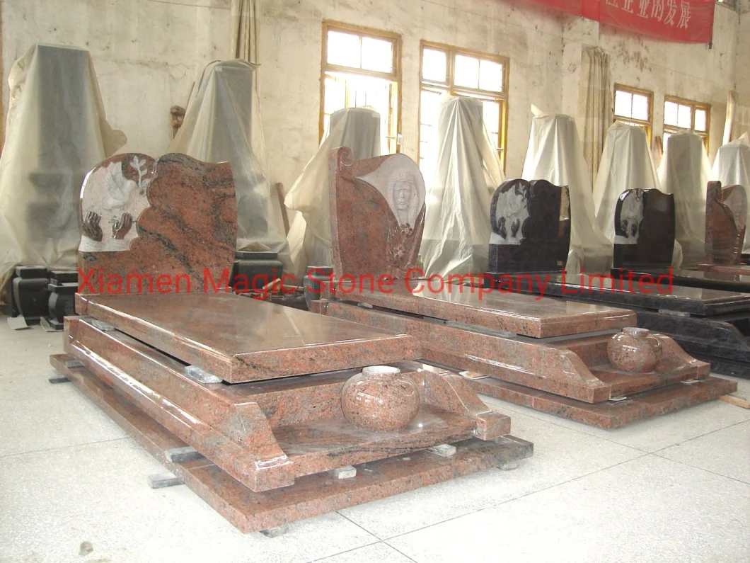 Factory Price Monument Western Style Tombstone Marble Granite Stone Gravestone