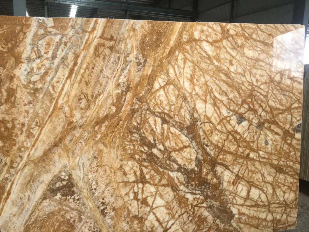 Natural Stone Polished Golden/Yellow/Beige Marble