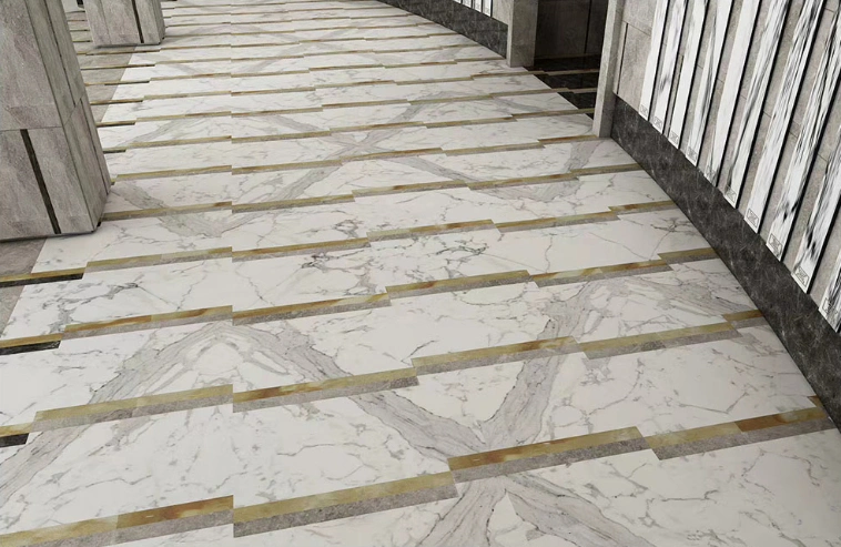 Polished Calacatta Oro/Statuario/Statuary White Marble Tiles Stone Slab Marble Flooring Tile/Marble Countertop