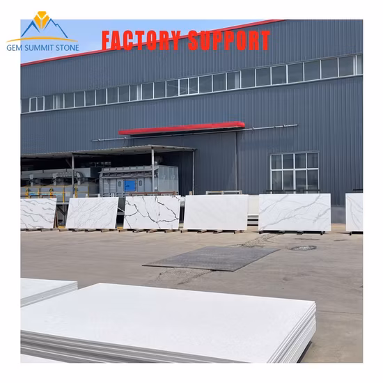 キッチンカウンタートップ用の卸売カラカッタホワイトクォーツスラブをお手頃価格で